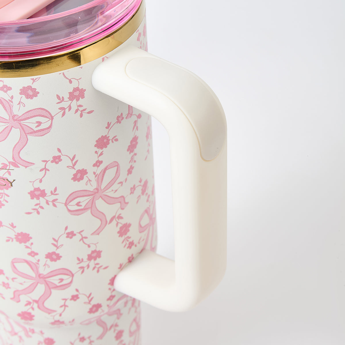 Stanley x LoveShackFancy Bow Blossom Quencher H2.0 FlowState Tumbler 40oz – Limited Edition