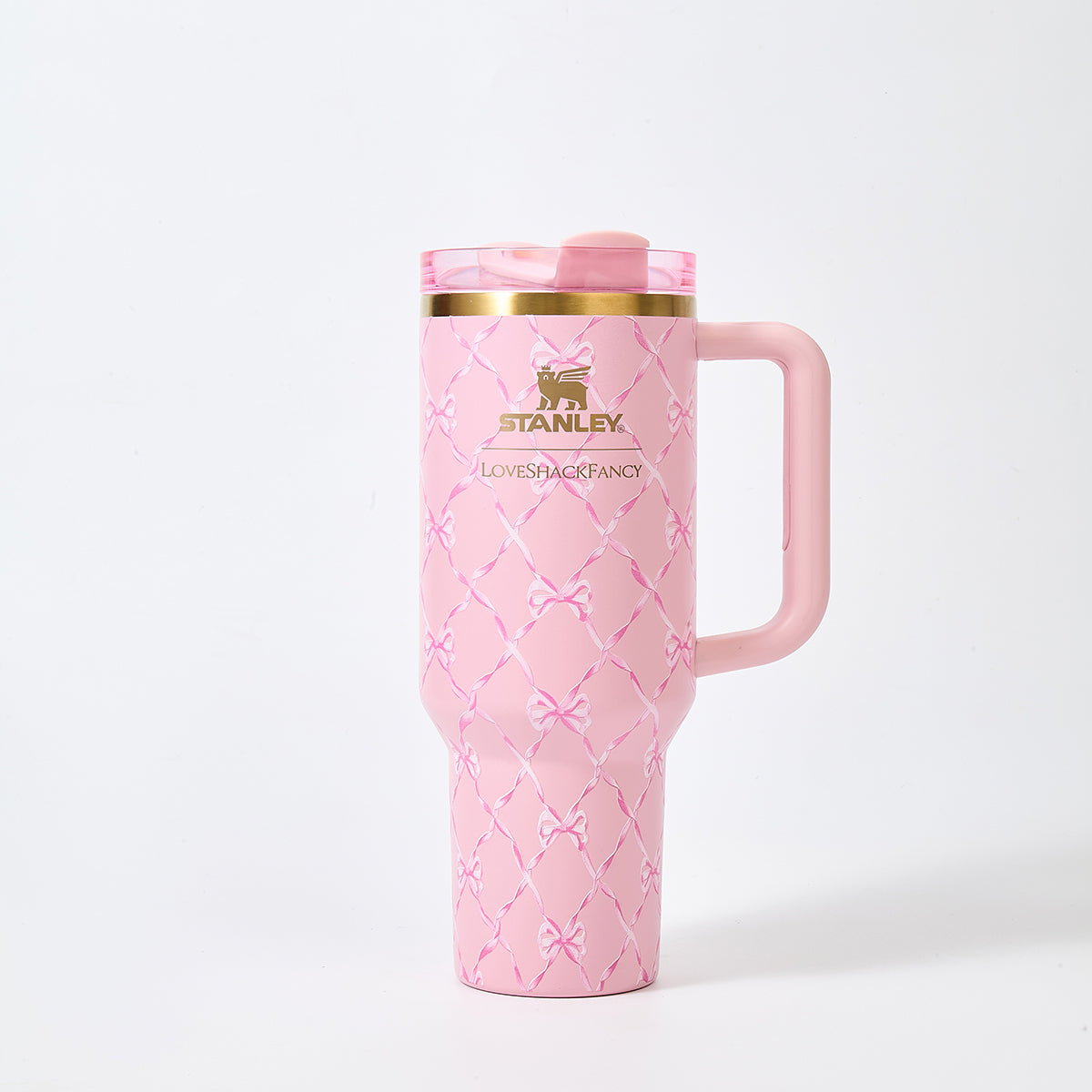 Stanley x LoveShackFancy Diamond Bow Quencher H2.0 FlowState Tumbler 40oz – Limited Edition