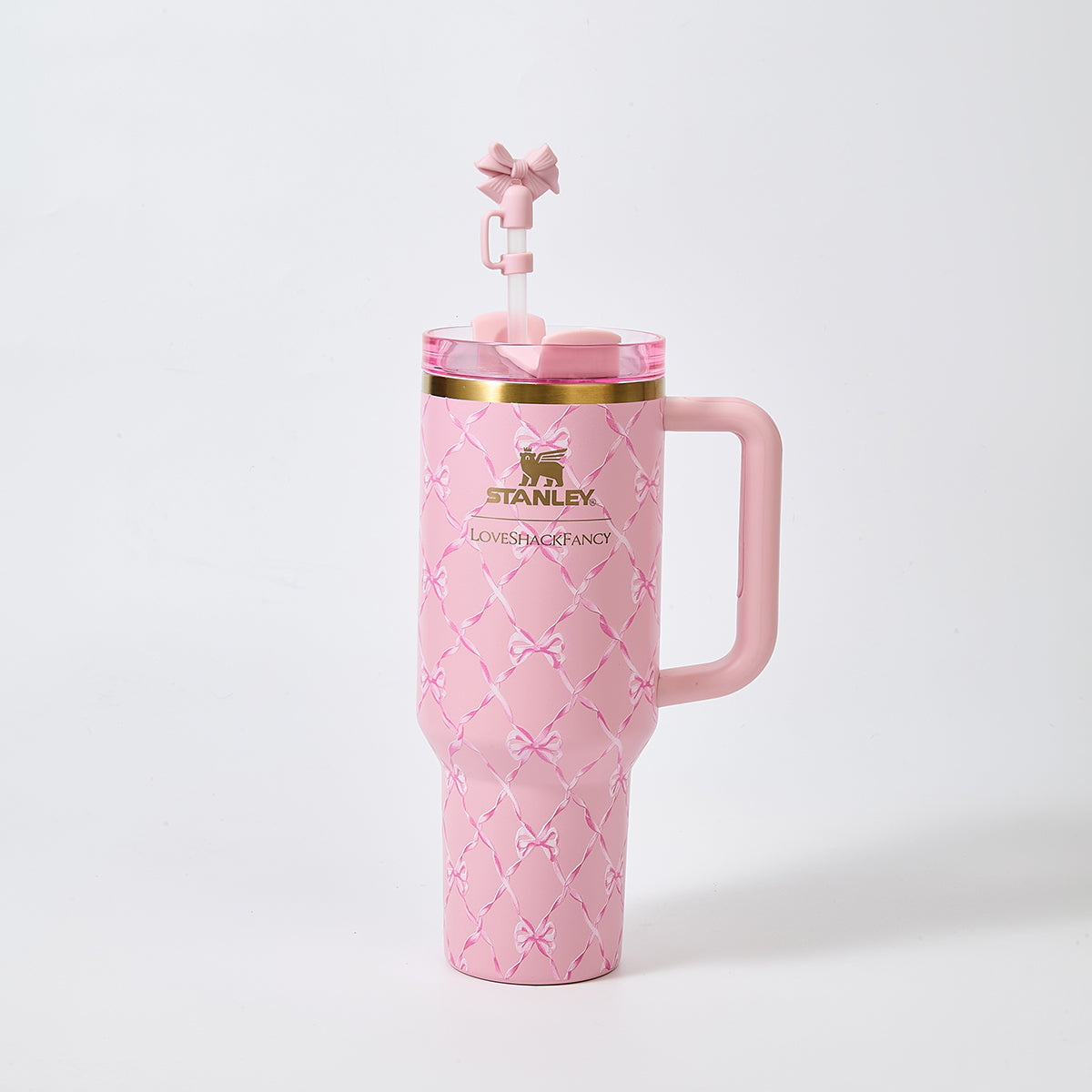 Stanley x LoveShackFancy Diamond Bow Quencher H2.0 FlowState Tumbler 40oz – Limited Edition
