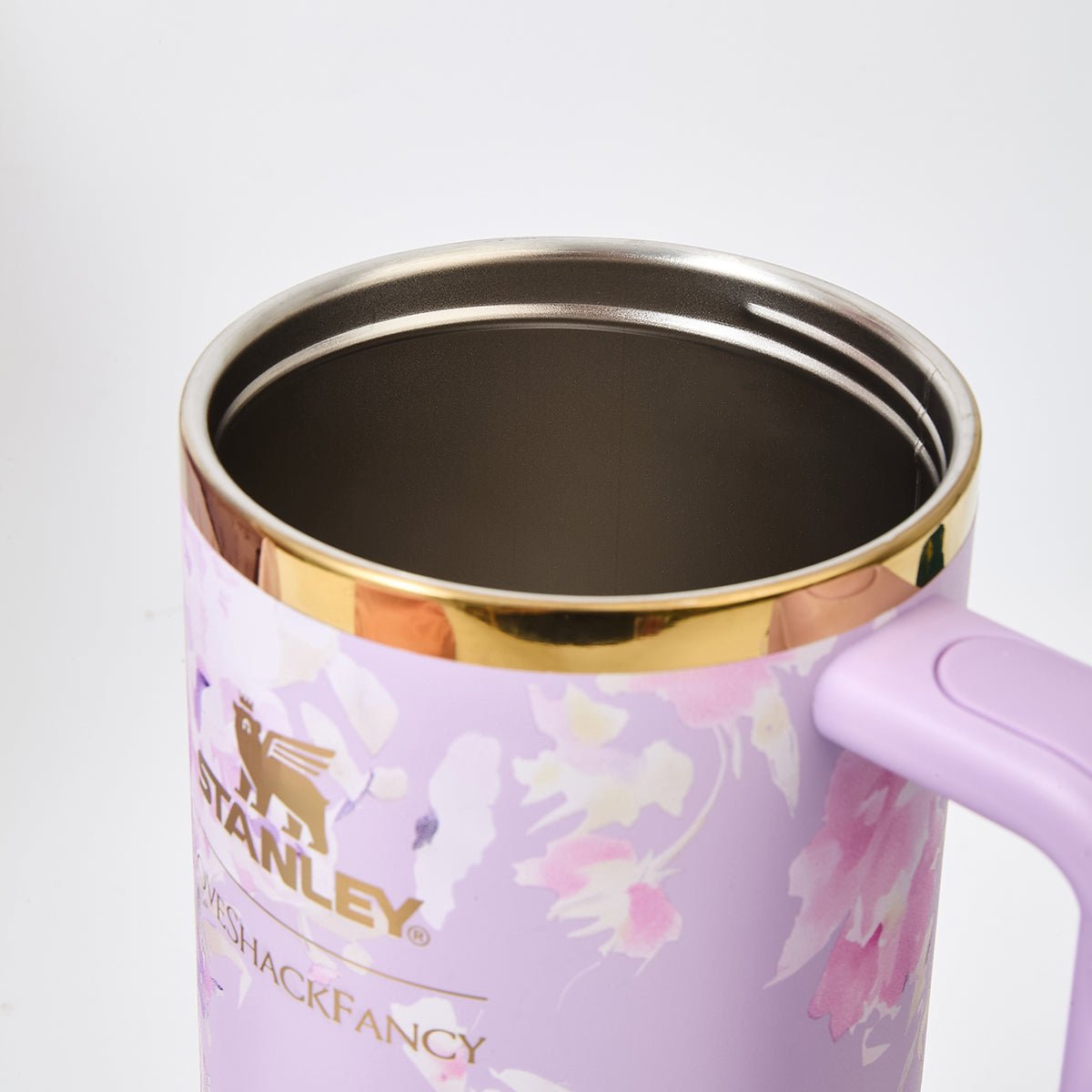 Stanley x LoveShackFancy Floral Lavender Quencher H2.0 FlowState Tumbler 40oz – Limited Edition Lavender Blossom Bow Tumbler