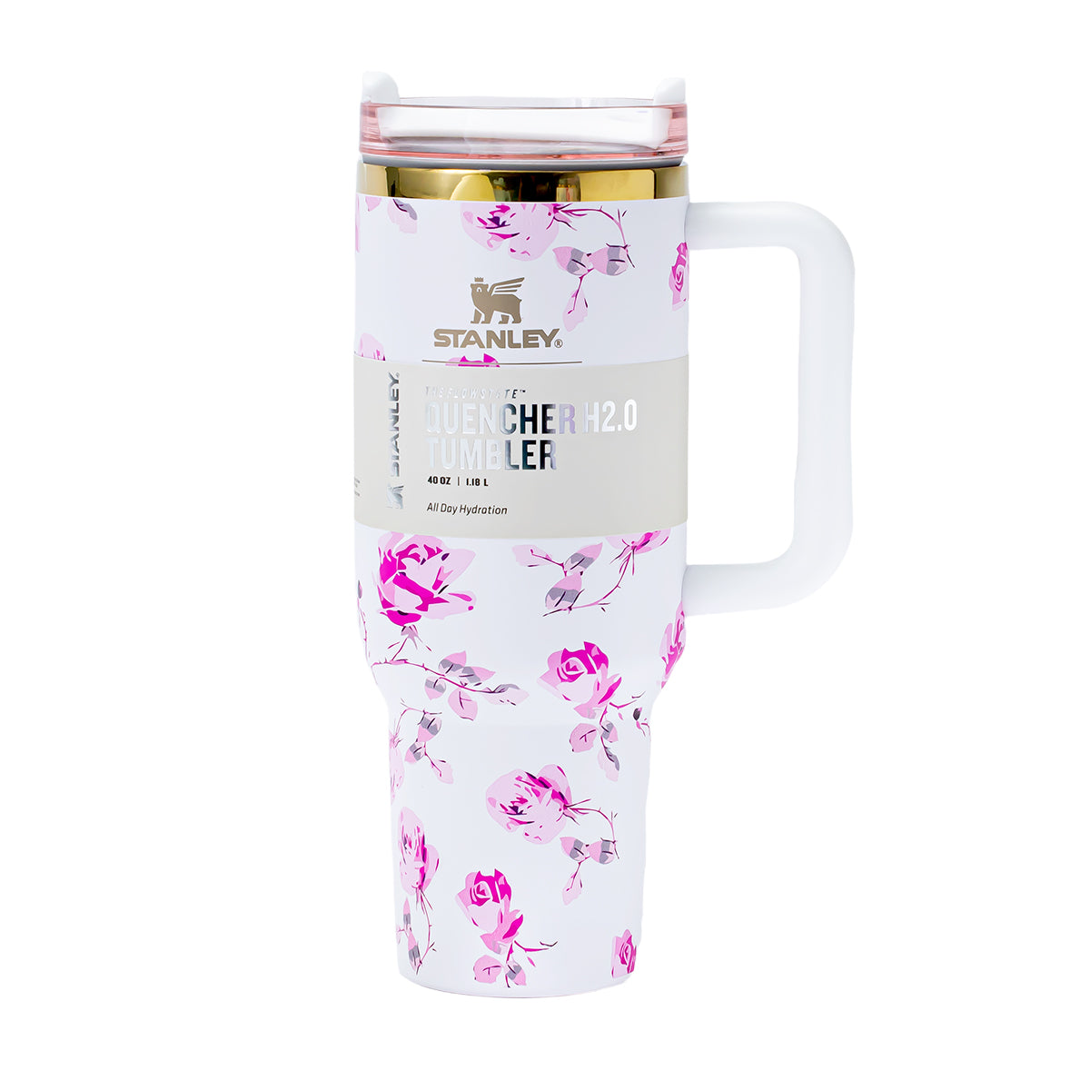 Stanley x LoveShackFancy Ribbon Rosa Quencher H2.0 FlowState Tumbler 40oz – Limited Edition Rose Garden Bow Tumbler