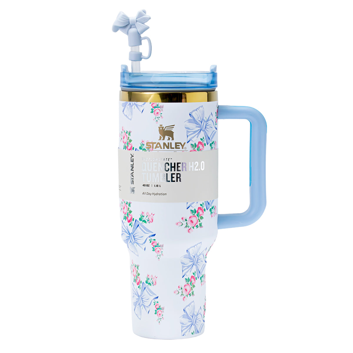 Stanley x LoveShackFancy Rosa Beaux Quencher H2.0 FlowState Tumbler 40oz – Limited Edition