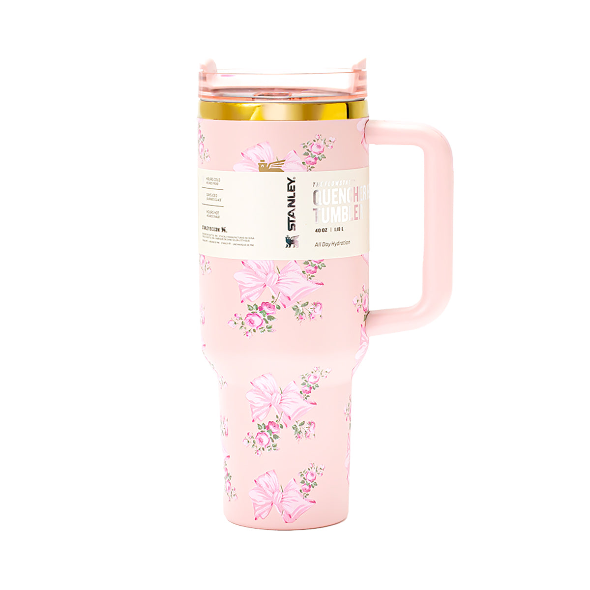 Stanley x LoveShackFancy Rosa Beaux Quencher H2.0 FlowState Tumbler 40oz – Limited Edition