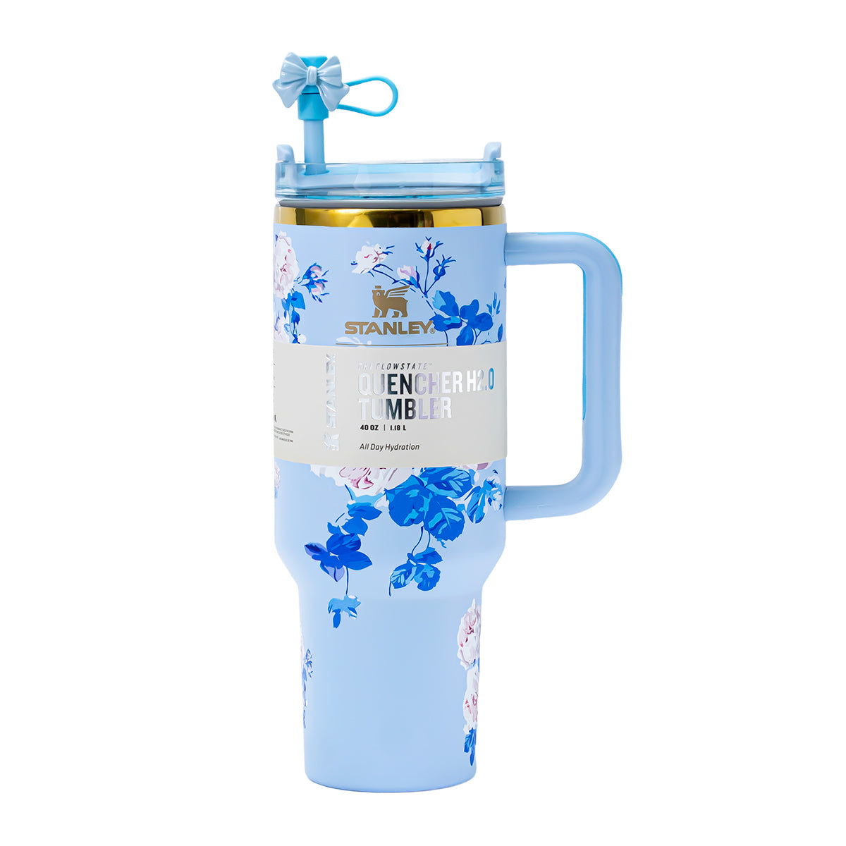 Stanley x LoveShackFancy Sky Bloom Quencher H2.0 FlowState Tumbler 40oz – Limited Edition