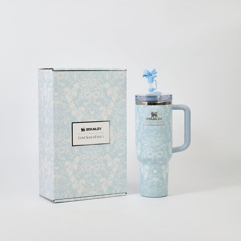 Stanley x LoveShackFancy Toscana Toile Alpine Quencher H2.0 FlowState Tumbler 40oz – Limited Edition