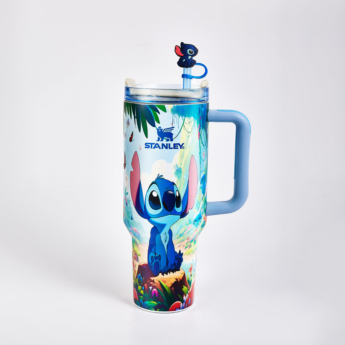 Limited Edition Stanley x Stitch Luminous Quencher H2.0 Tumbler 40oz – Glow-in-the-Dark