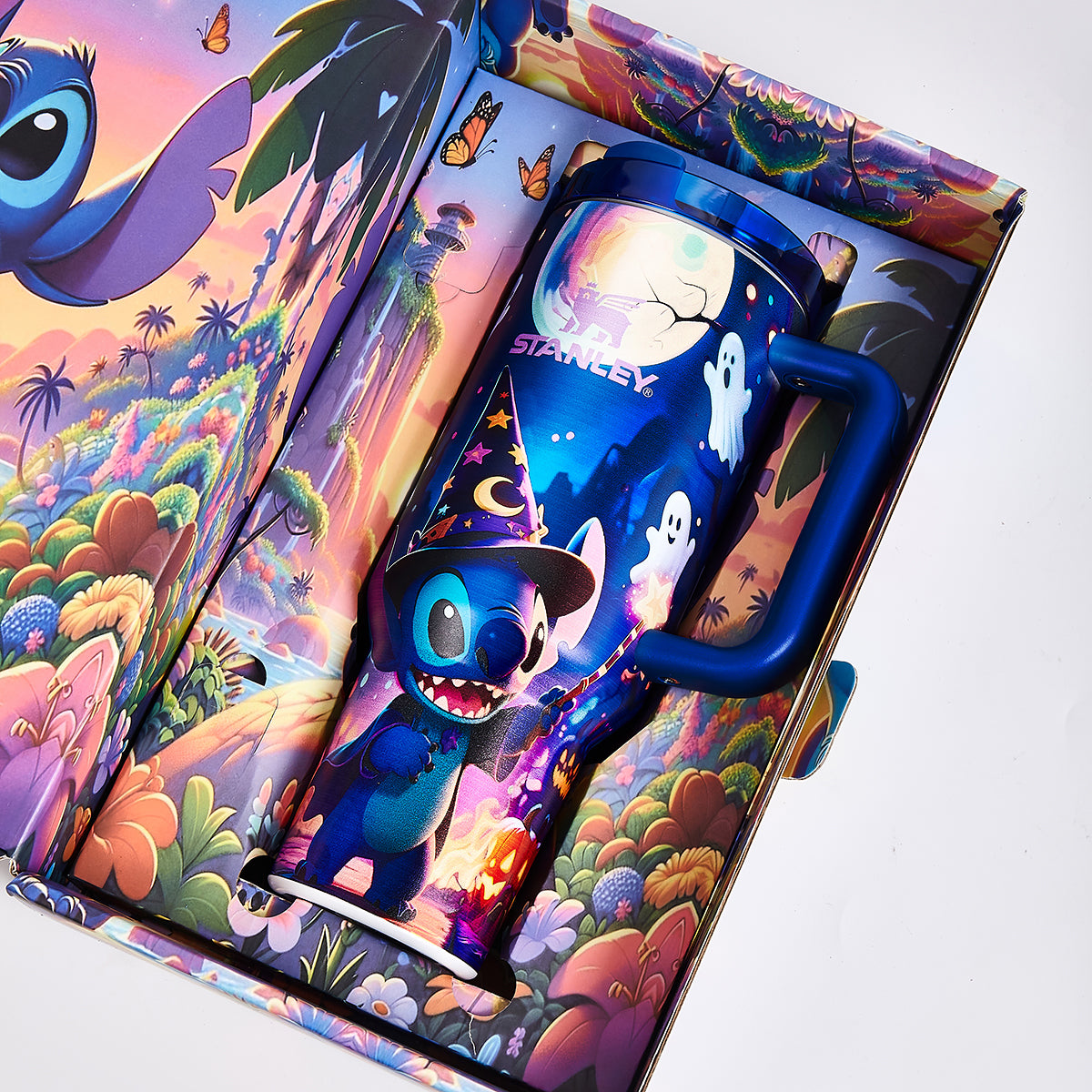 Limited Edition Stanley x Stitch Luminous Quencher H2.0 Tumbler 40oz – Glow-in-the-Dark