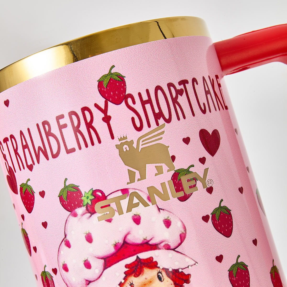 Stanley x Strawberry Shortcake Limited Edition 40oz Quencher H2.0 Tumbler with Strawberry Straw Topper & Gift Box