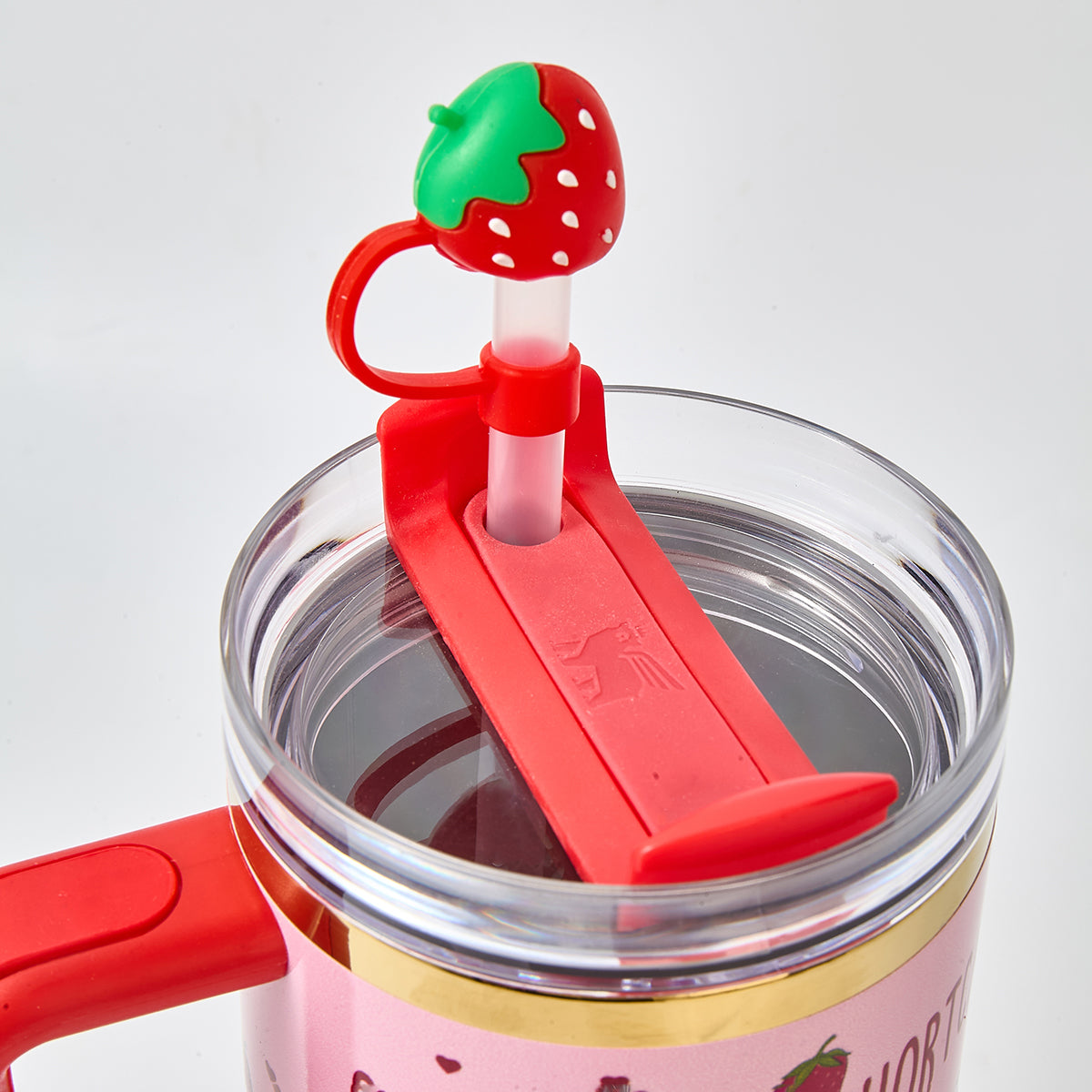 Stanley x Strawberry Shortcake Limited Edition 40oz Quencher H2.0 Tumbler with Strawberry Straw Topper & Gift Box