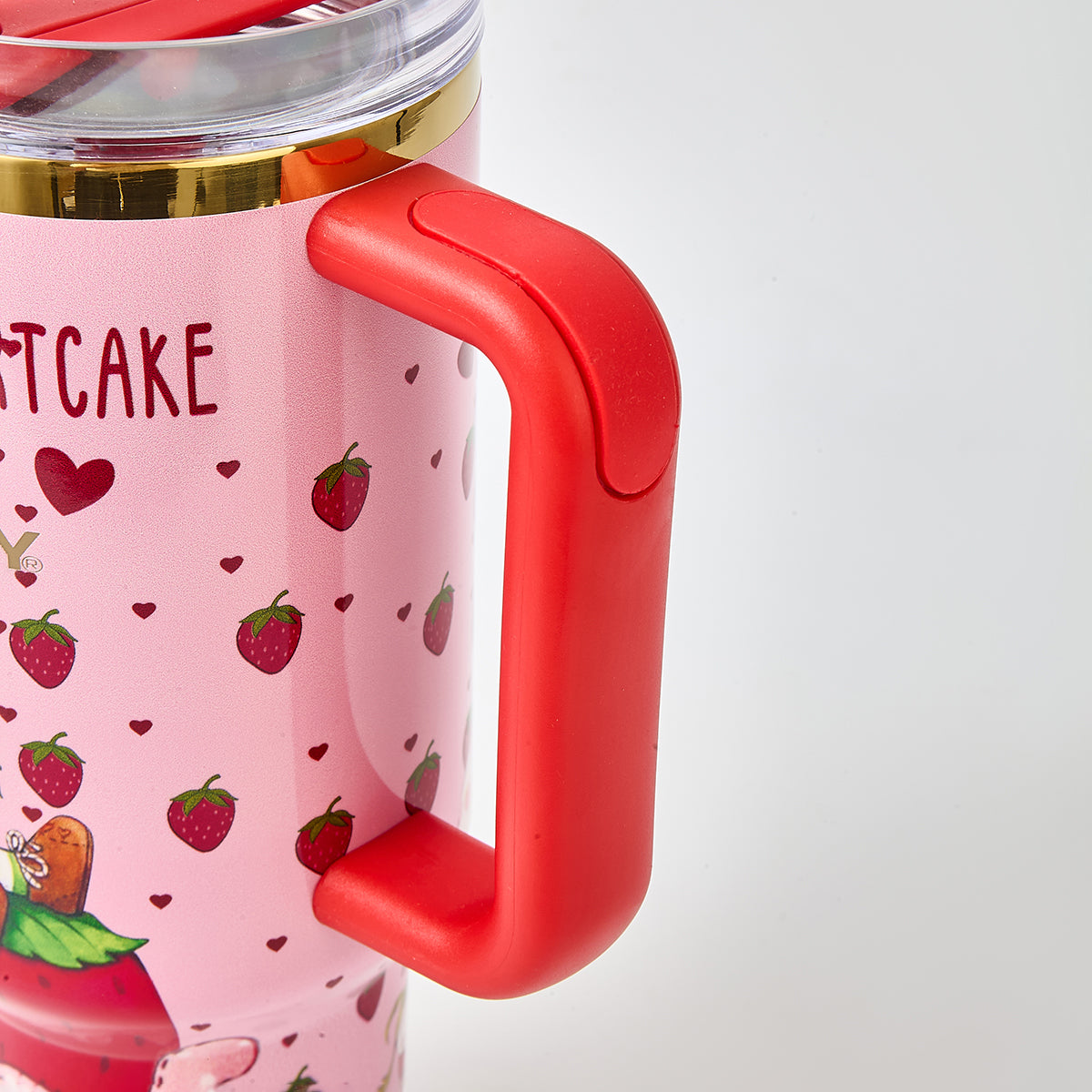 Stanley x Strawberry Shortcake Limited Edition 40oz Quencher H2.0 Tumbler with Strawberry Straw Topper & Gift Box