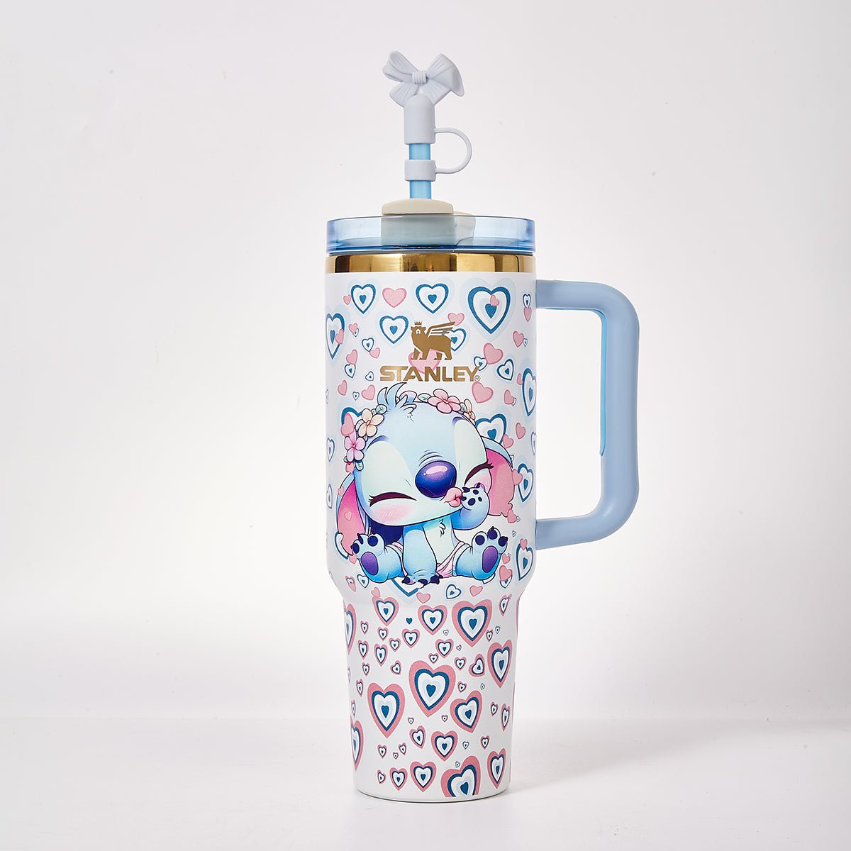 Stanley x Stitch Cute Hearts Tumbler – Limited Edition