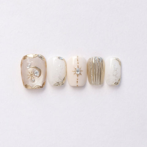 Star & Moon Press-On Nails