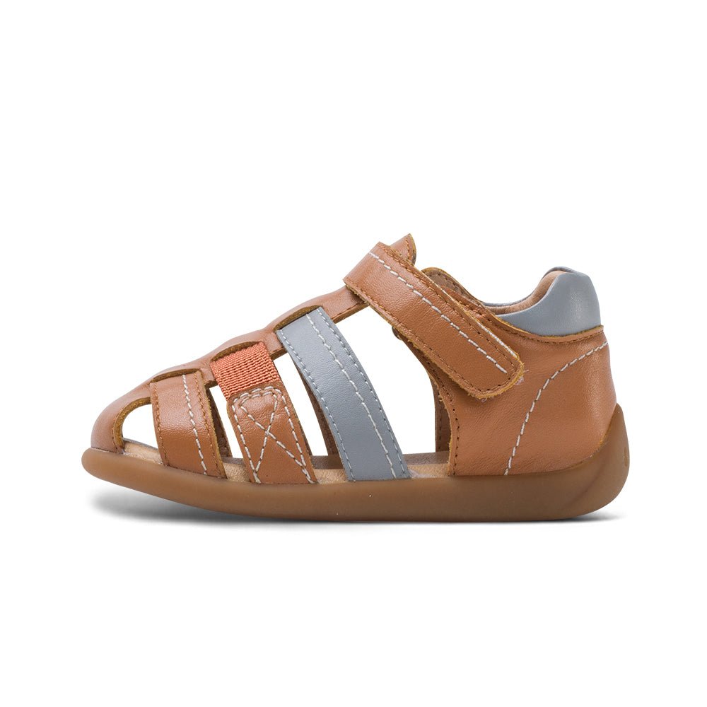 Step Up Pre - walker First Leather Sandals - 0cm