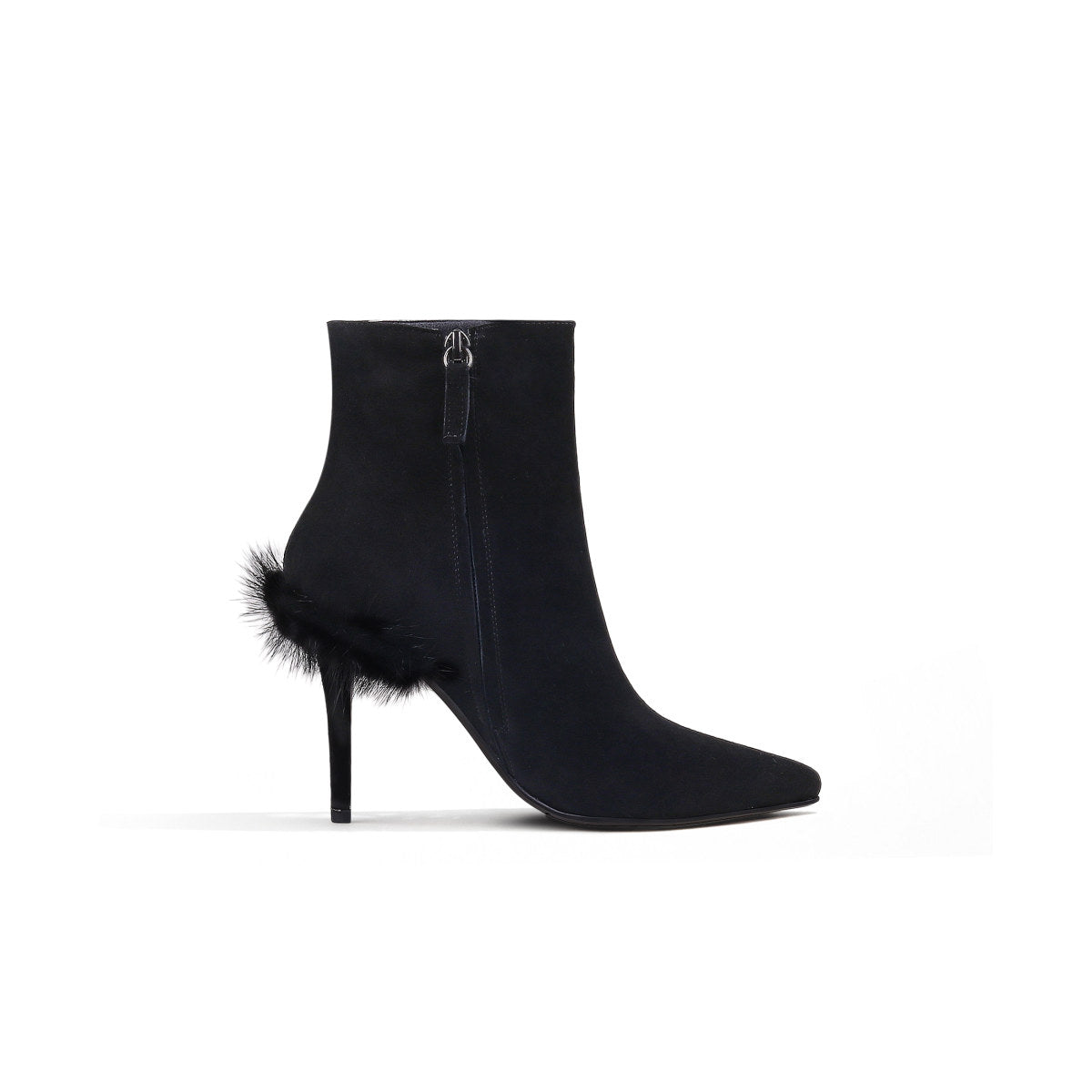 stiletto ankle boots all black 3