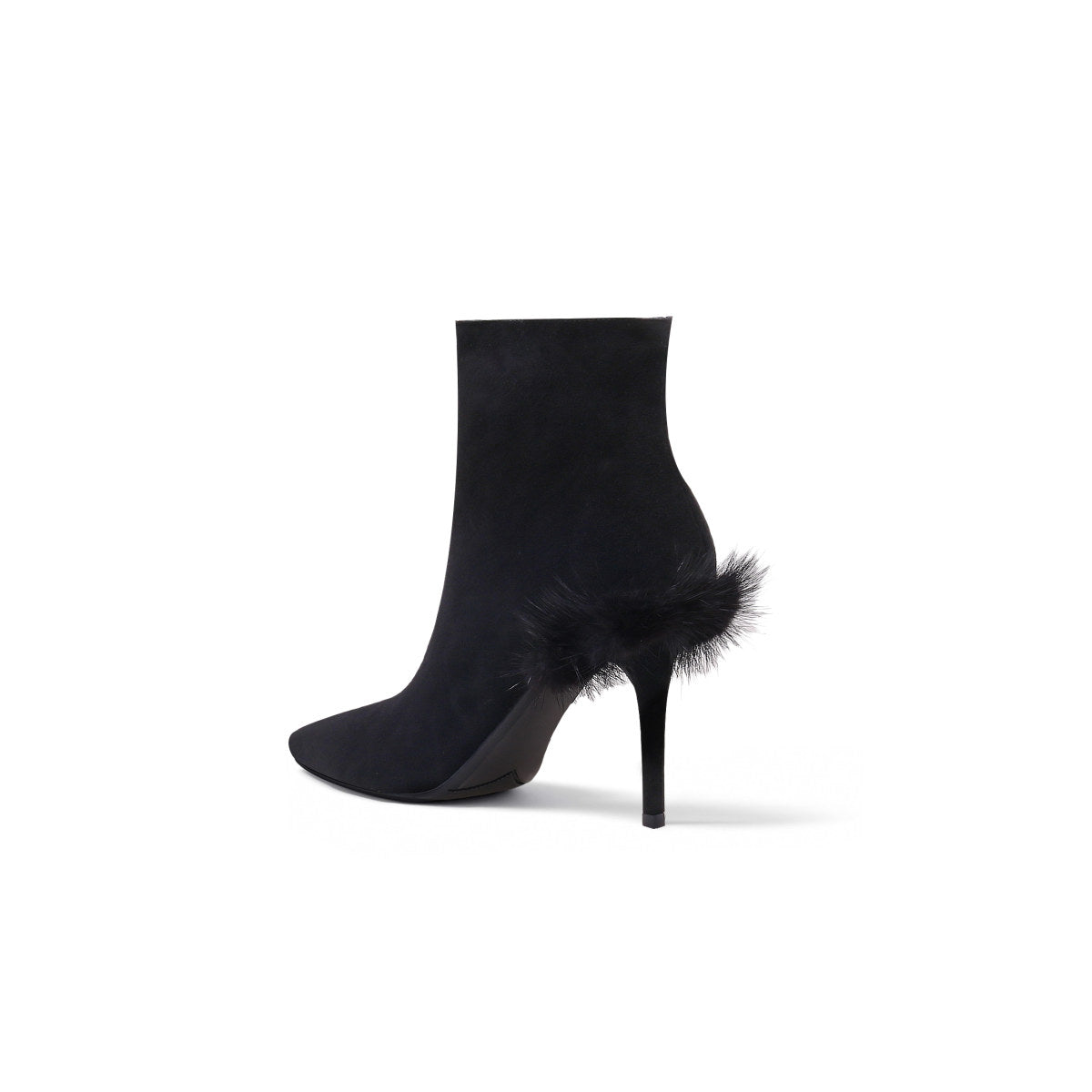 stiletto ankle boots all black 4