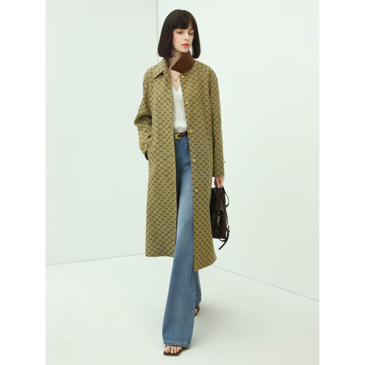 straight leg bootcut jeans with flap pockets all blue 3