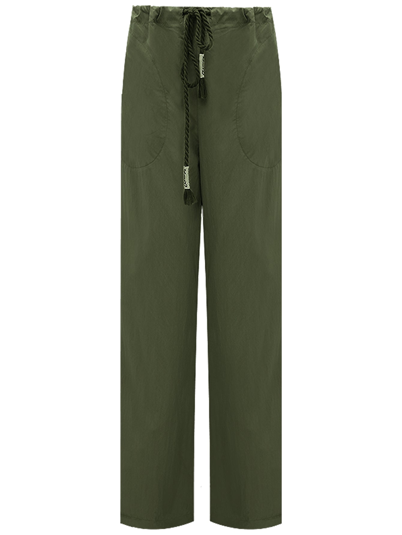 straight leg drawstring casual lounge pants all olive 4
