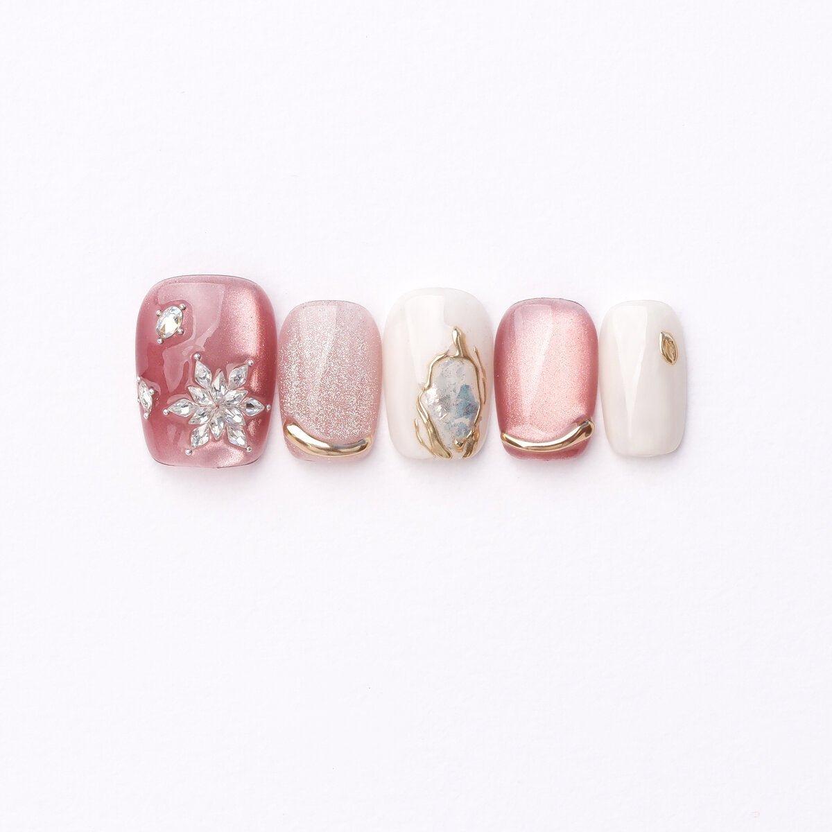 Strawberry Sweetheart Press-On Nails