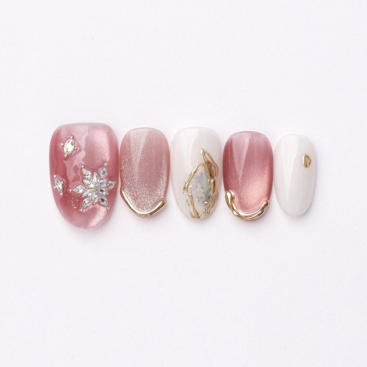 Strawberry Sweetheart Press-On Nails