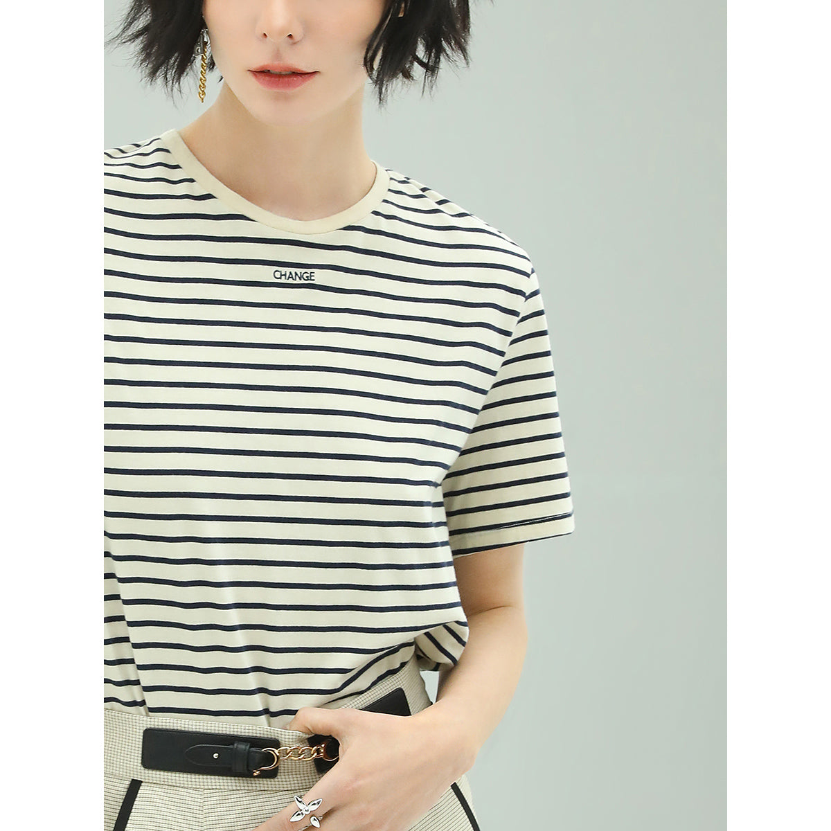 striped short sleeve tee all stripe 3