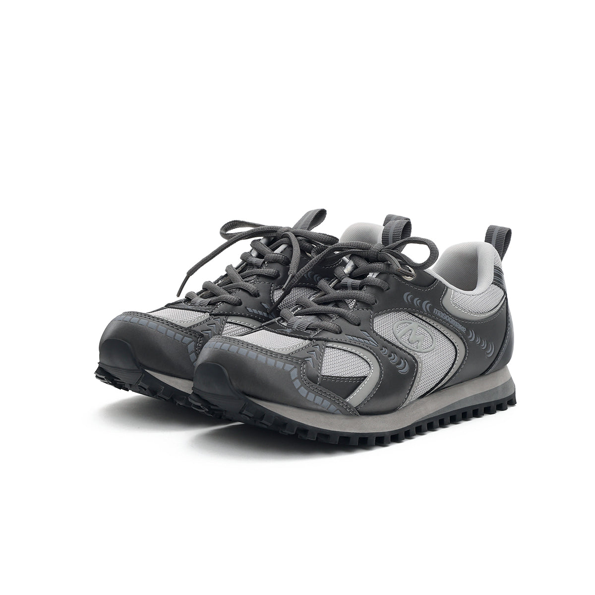 stylish breathable flat running shoes all charcoal 2