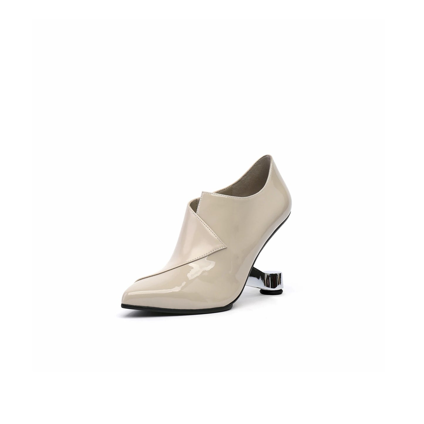 stylish leather mules all apricot 2