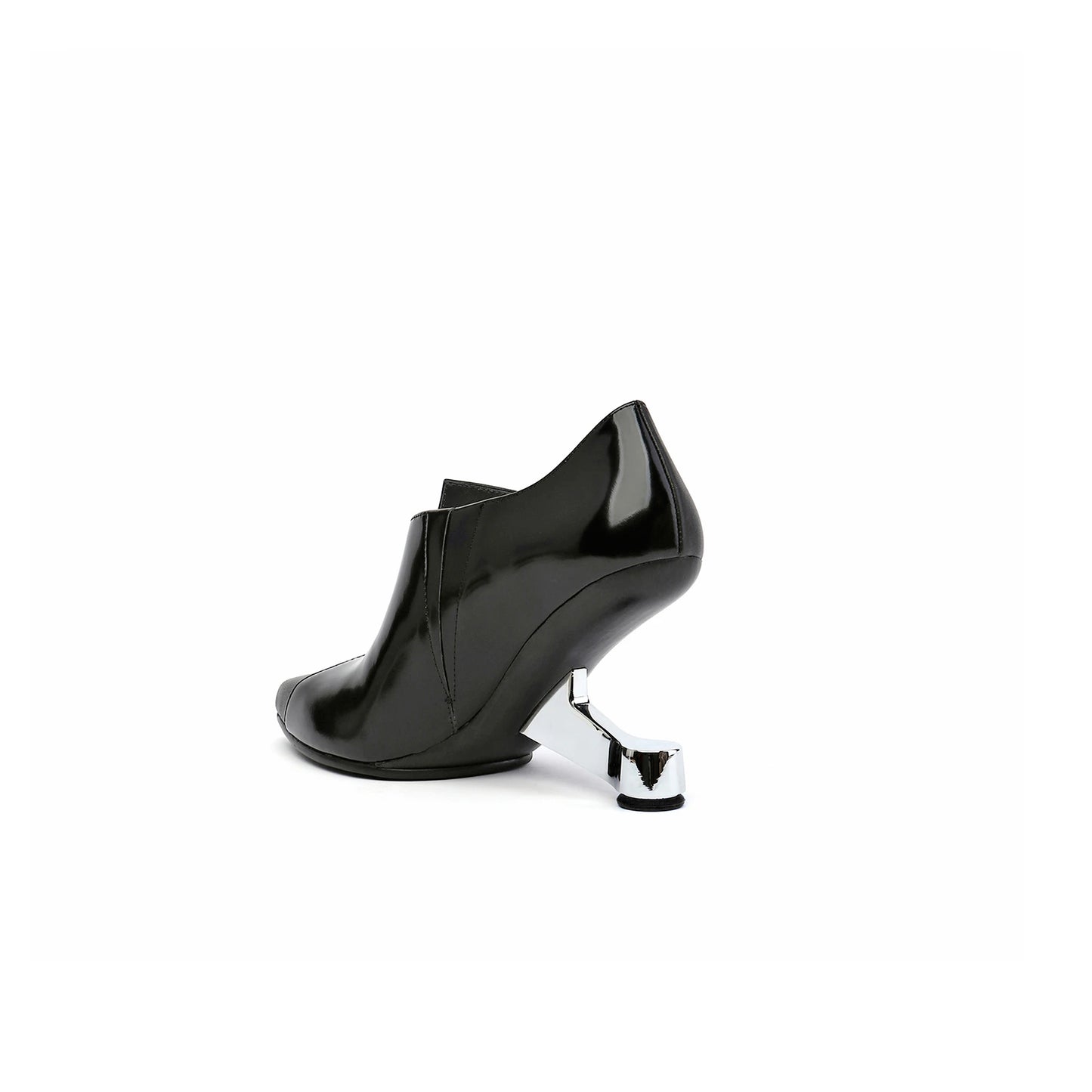stylish leather mules all black 4