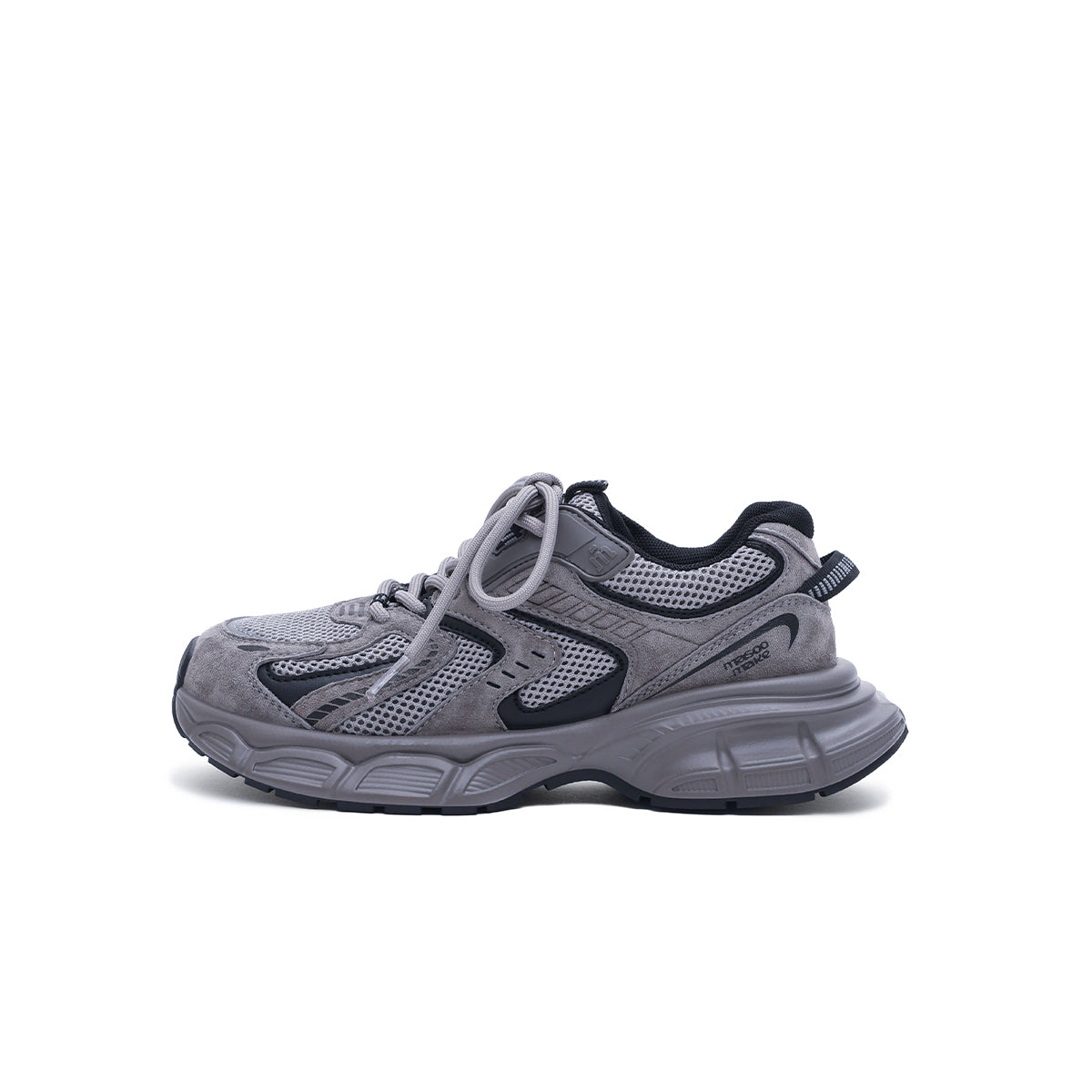 stylish lightweight grey running shoes all grey 1