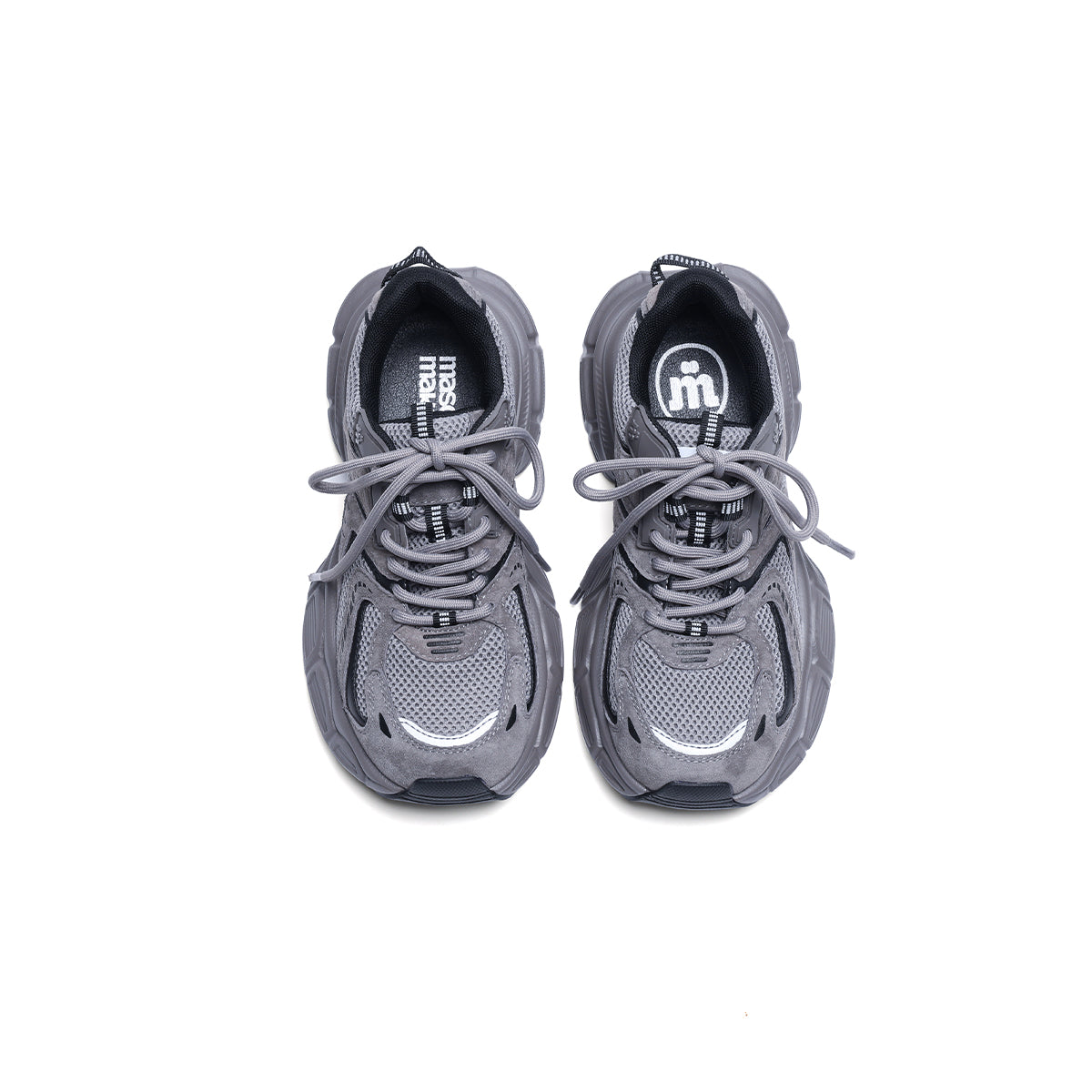 stylish lightweight grey running shoes all grey 5