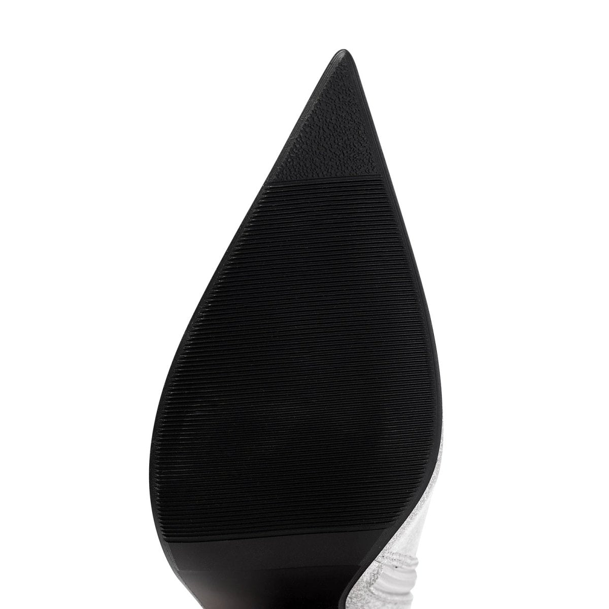 Stylish Silver Side Buckle Knee High Boots - 0cm