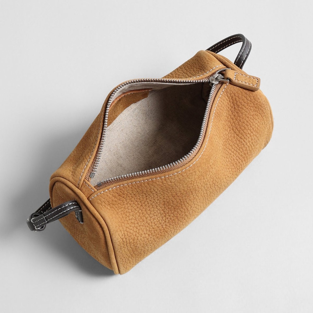 Suede Cylinder Shoulder Bag – Adjustable Crossbody Bag with Pony Charm