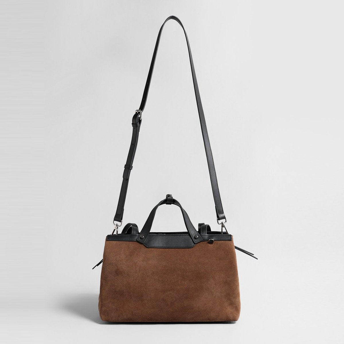 Suede Laptop Tote Bag – Structured Shoulder & Crossbody Work Bag