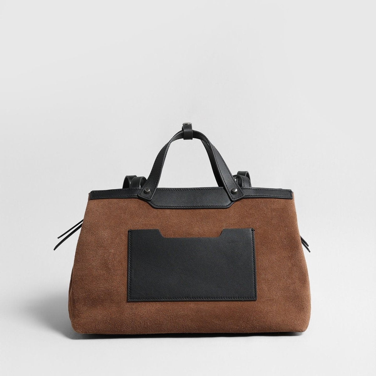 Suede Laptop Tote Bag – Structured Shoulder & Crossbody Work Bag