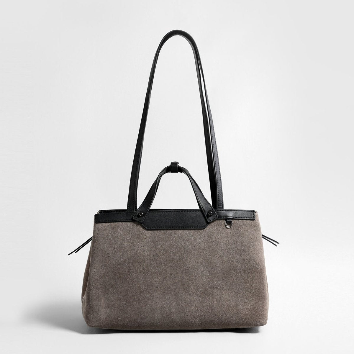 Suede Laptop Tote Bag – Structured Shoulder & Crossbody Work Bag