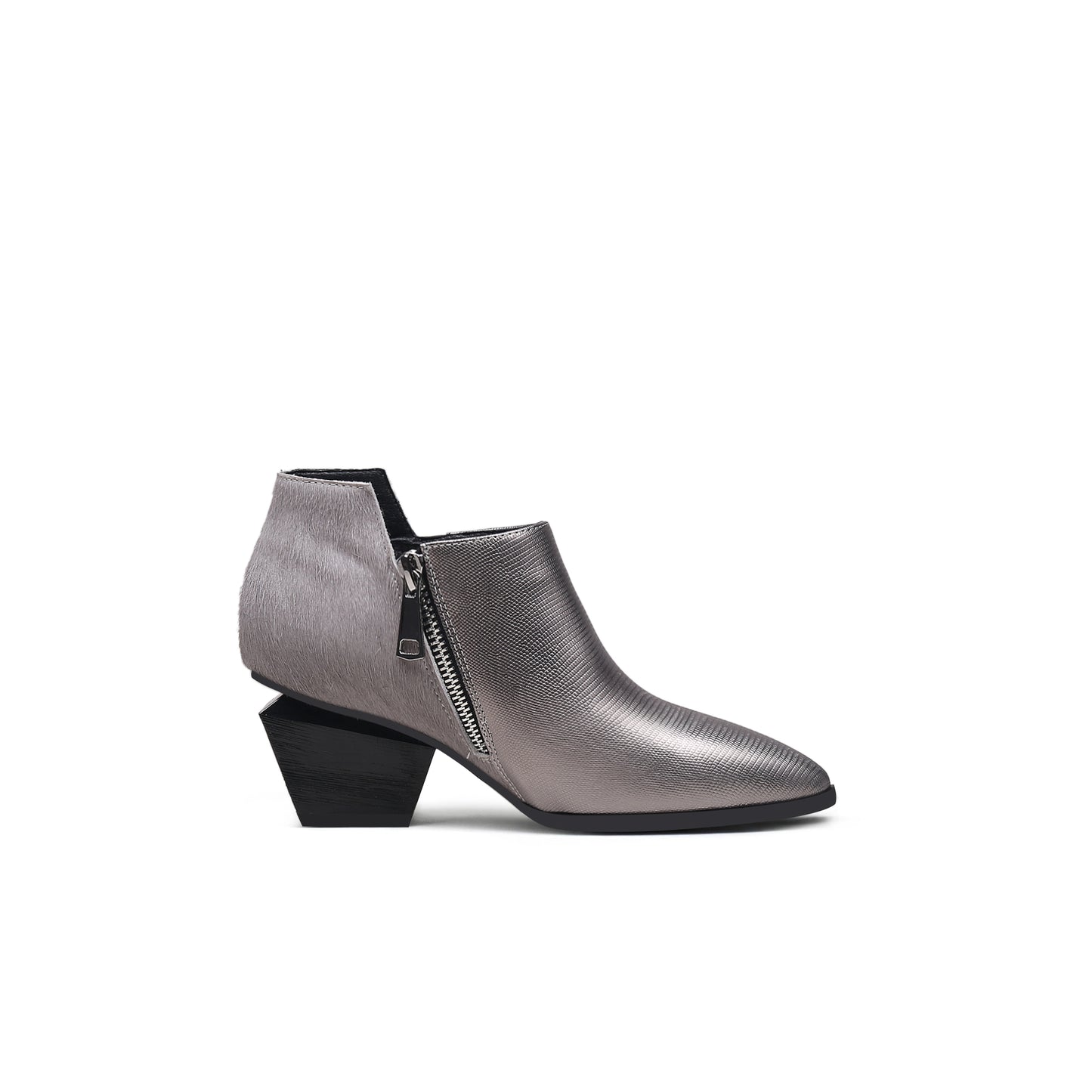 suede leather panel ankle boots all gun 3