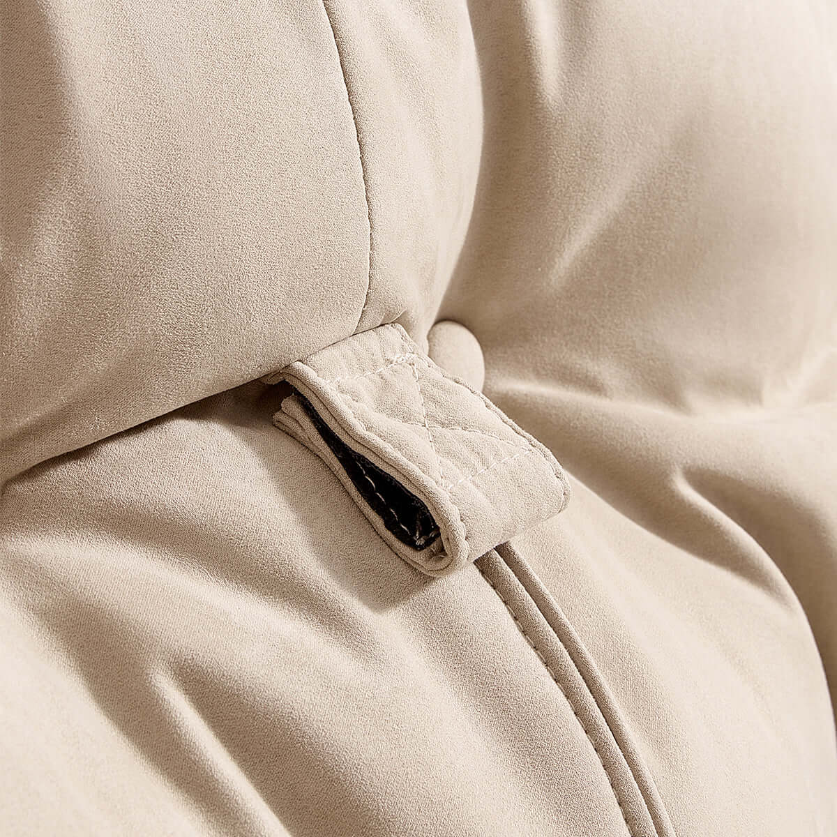 Suede Leather Reclining Lazy Rocking Chair - 0cm