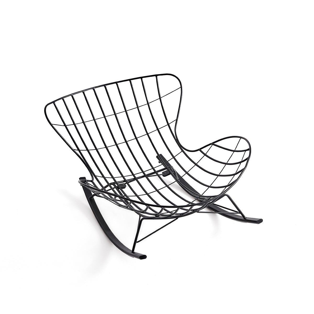 Suede Leather Reclining Lazy Rocking Chair - 0cm