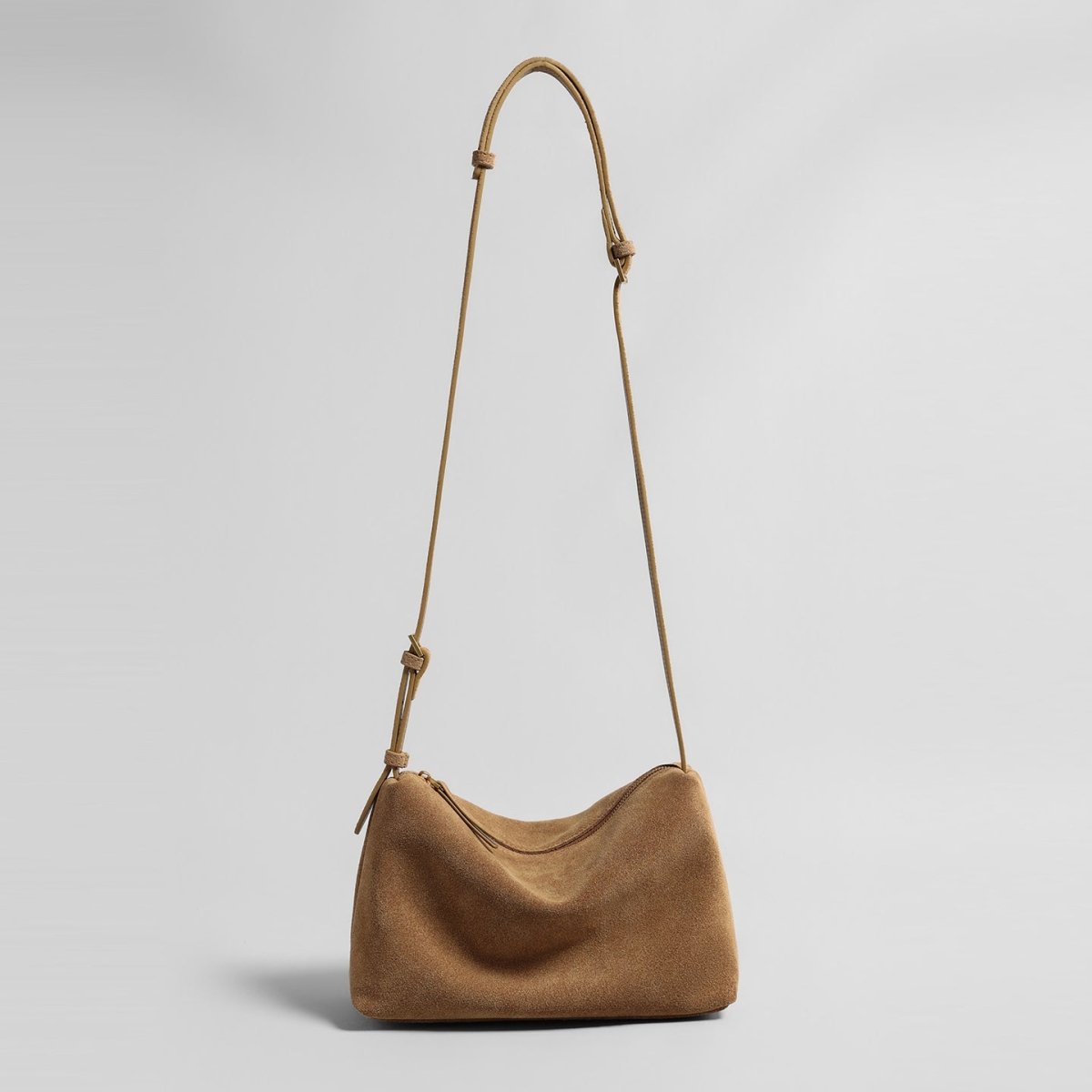 Suede Slouchy Hobo Bag – Adjustable Shoulder & Crossbody Bag
