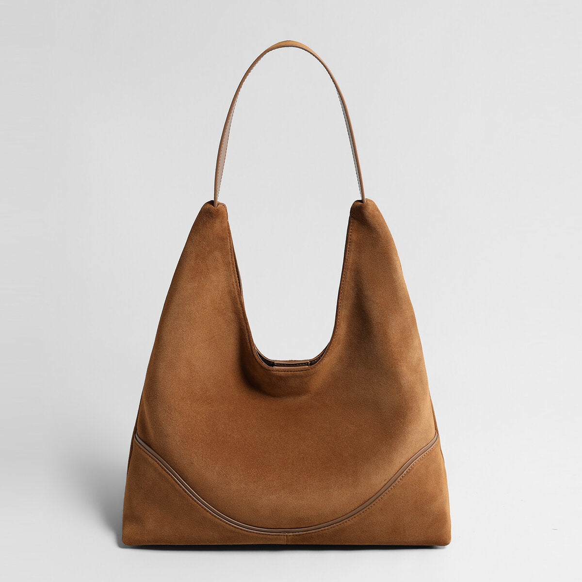 Suede Slouchy Hobo Tote Bag – Large-Capacity Vintage Shoulder Bag