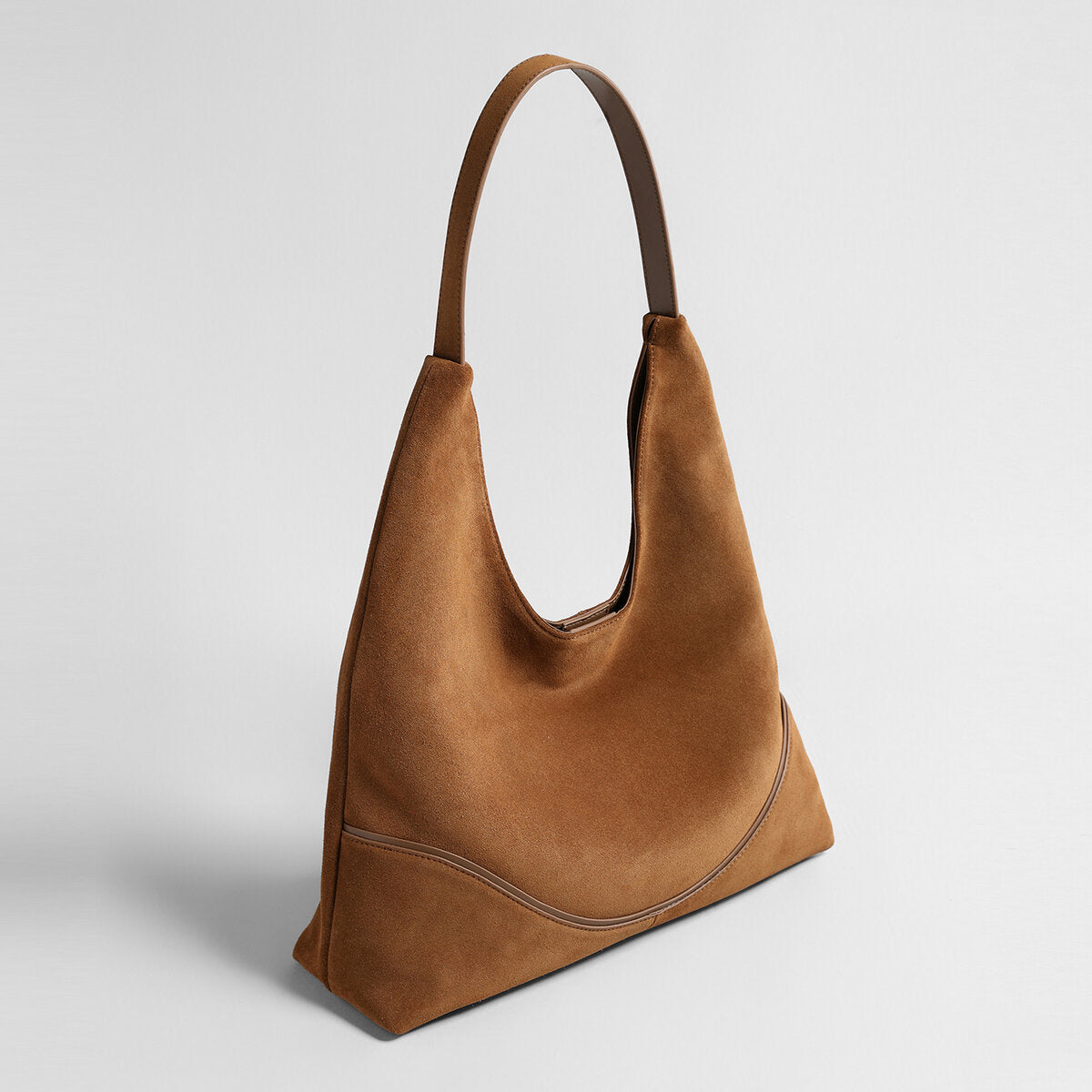 Suede Slouchy Hobo Tote Bag – Large-Capacity Vintage Shoulder Bag