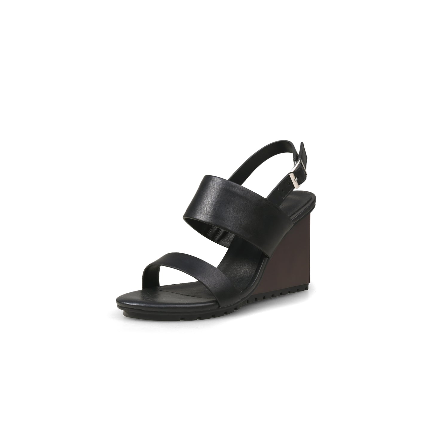 summer ankle strap wedges all black 2