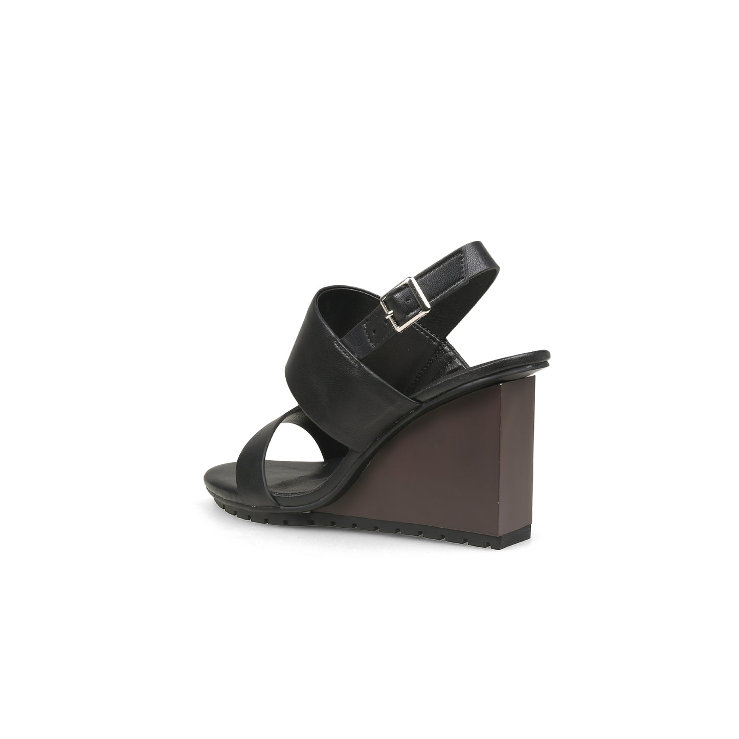 summer ankle strap wedges all black 4