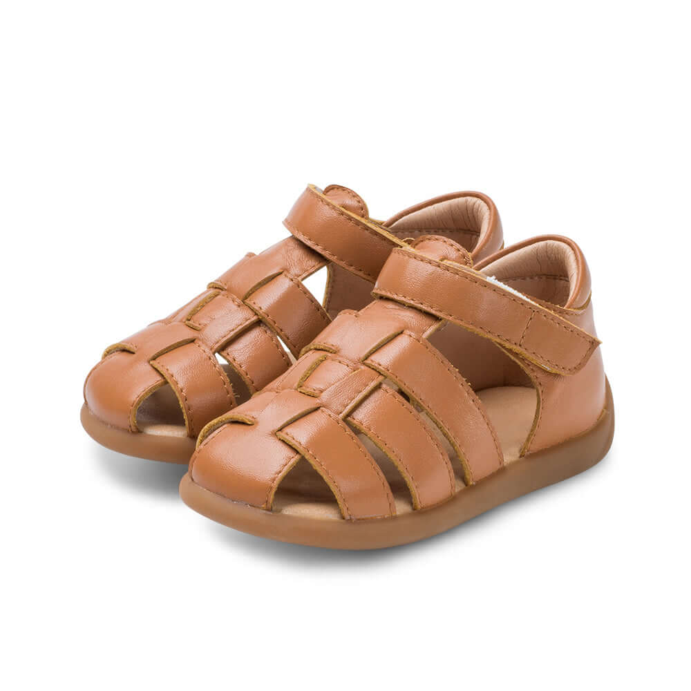 summer strappy non slip pre walker baby sandals all brown 2