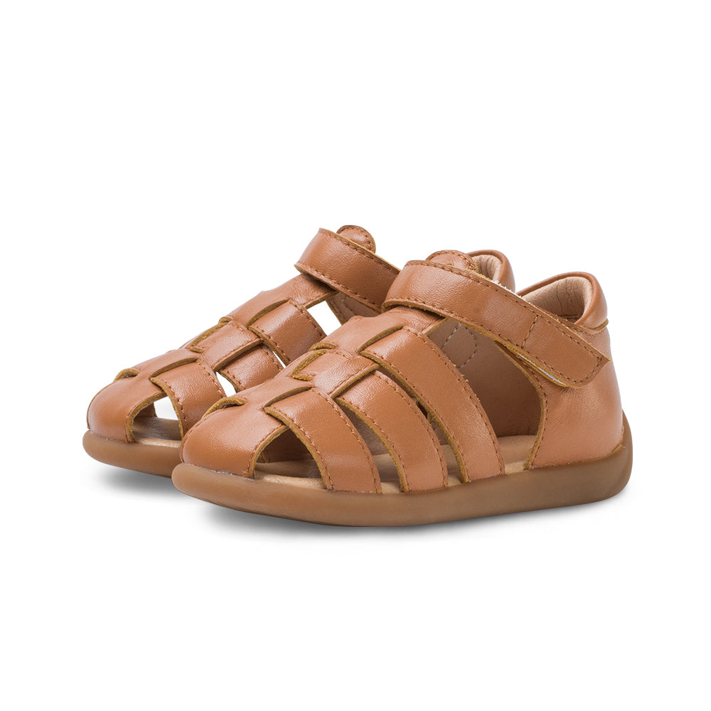 summer strappy non slip pre walker baby sandals all brown 3
