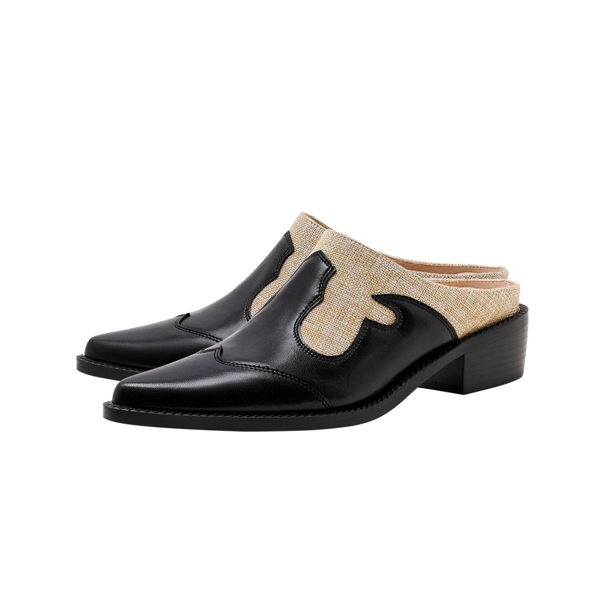 summer - two - tone - chunky - country - mules_all_black_3.jpg