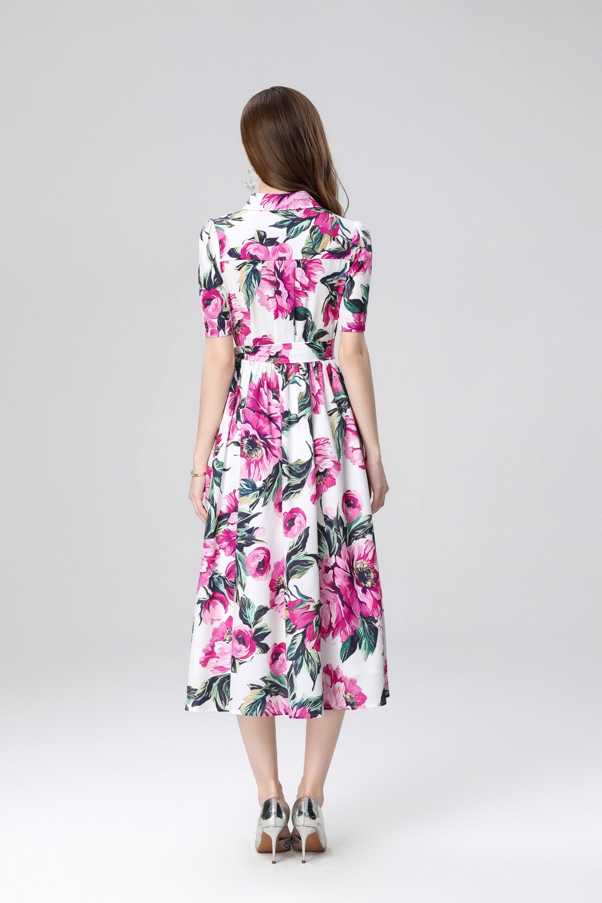 summery floral midi shirt dress all rose 4.JPG