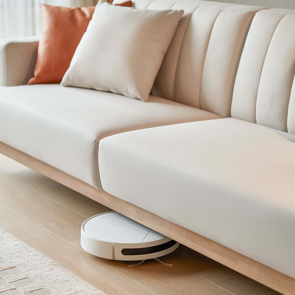 sunrise cream 4 seater sofa with 3 cushions set all 11