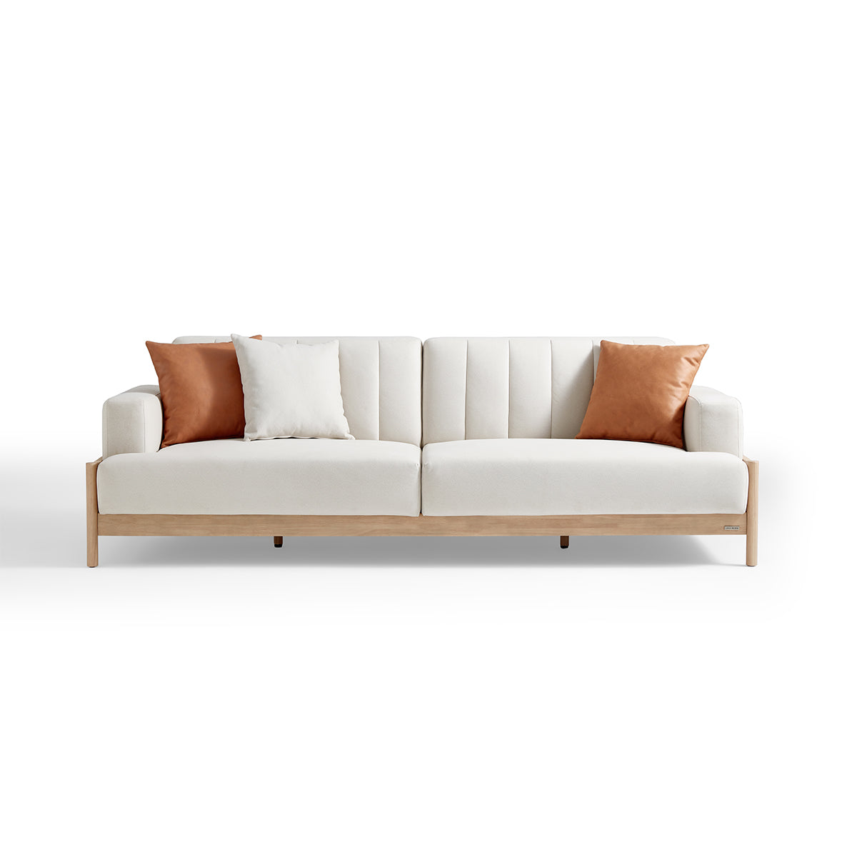 sunrise cream 4 seater sofa with 3 cushions set all 12