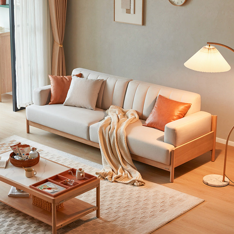 sunrise cream 4 seater sofa with 3 cushions set all 2