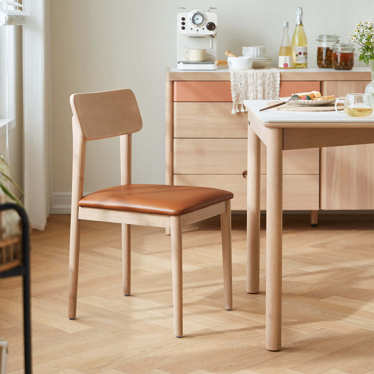 sunrise dining chair caramel 2